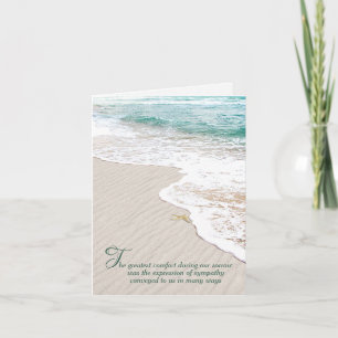 Ocean Beach och Starfish Sympathy Tack Kort