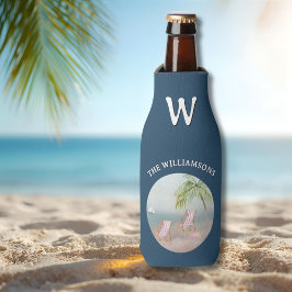 Ocean Beach Palm Flamingo Personalized 