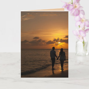 OCEAN BEACH ROMANTIC KÄRLEK DU HAR HÄNDER-KORT KORT