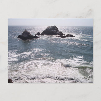 Ocean Beach San Francisco, CA Postcard Vykort