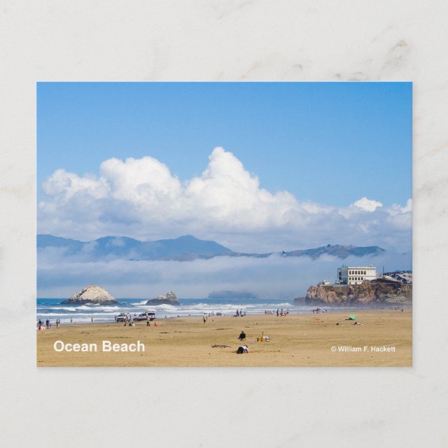 Ocean Beach San Francisco California Products Vykort (Framsida)