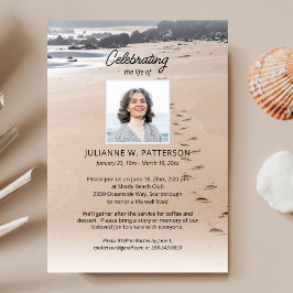 Ocean Beach Sandiga fotspår, Firande av livet Inbjudningar