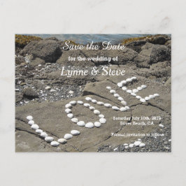 Ocean Beach Scene Spara datum Meddelande Vykort