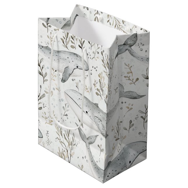 Ocean Beach Sea Grått Whales (Framsidan Vinklad)