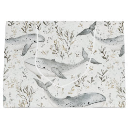 Ocean Beach Sea Grått Whales Baby Shower
