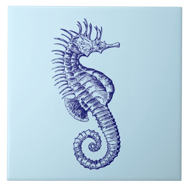 Ocean Beach Seahorse Kakelplatta (Framsidan)