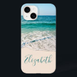 Ocean Beach Shore för att lägga till ditt namn<br><div class="desc">Ocean Beach Shore av en vacker blå och akvatisk havsmiljö. Redo att anpassa med ditt namn eller monogram. Tropical Beach Vatten Coastal white Sand färg kan anpassas och ändras till valfritt färg. Teckensnittet finare stil, storlek och färg kan ändras eller tas bort. Ett lysande foto av Mink Mingle på Unsplash....</div>