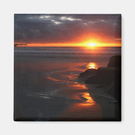 Ocean Beach sunset Magnet