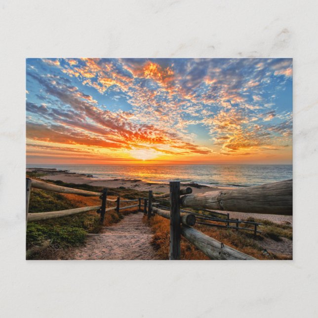 Ocean Beach View Tropical Sunset Paradise Dream Vykort (Framsida)