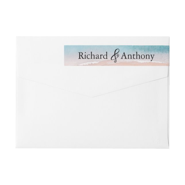 Ocean Beach Wedding Etikettband (Baksidan)