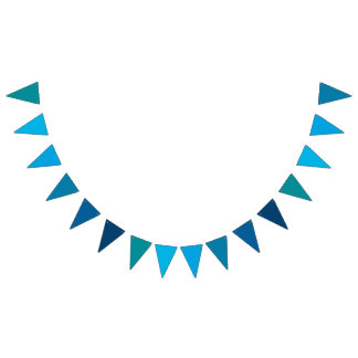 Ocean Blå Gradient Tema Triangulär Banner Vimplar