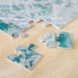Ocean Blå Vågor Pussel
