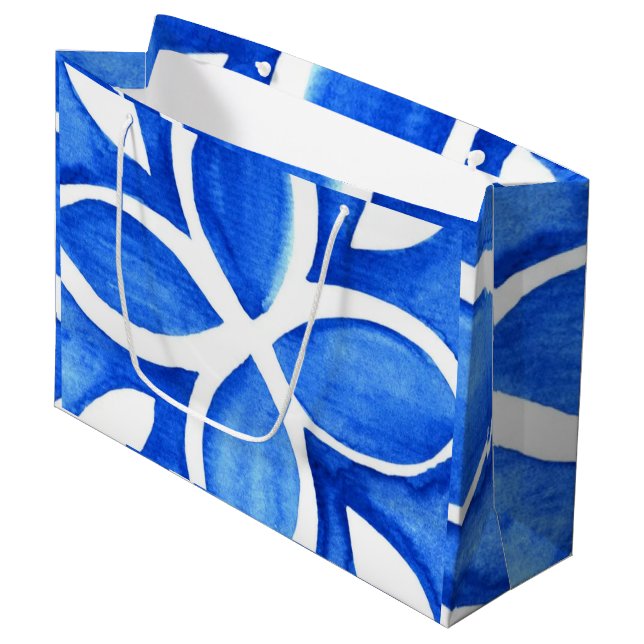 Ocean Bloom Portuguese Minimal Blue and White  (Framsidan Vinklad)