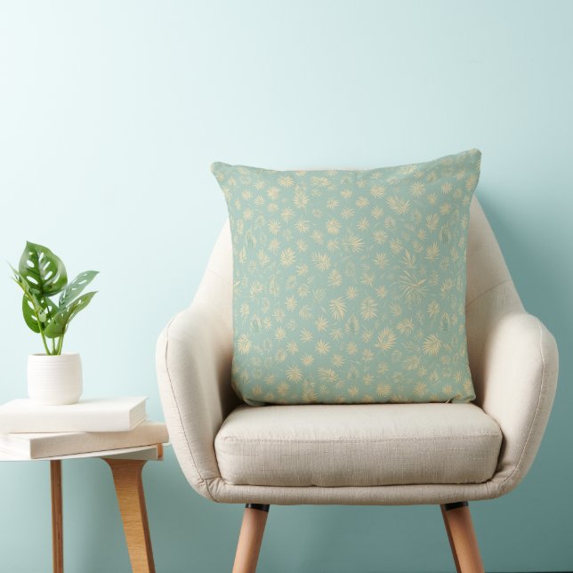 Ocean Bloom - Seabreeze Petals Decorative Throw Pi Kudde (Stol)