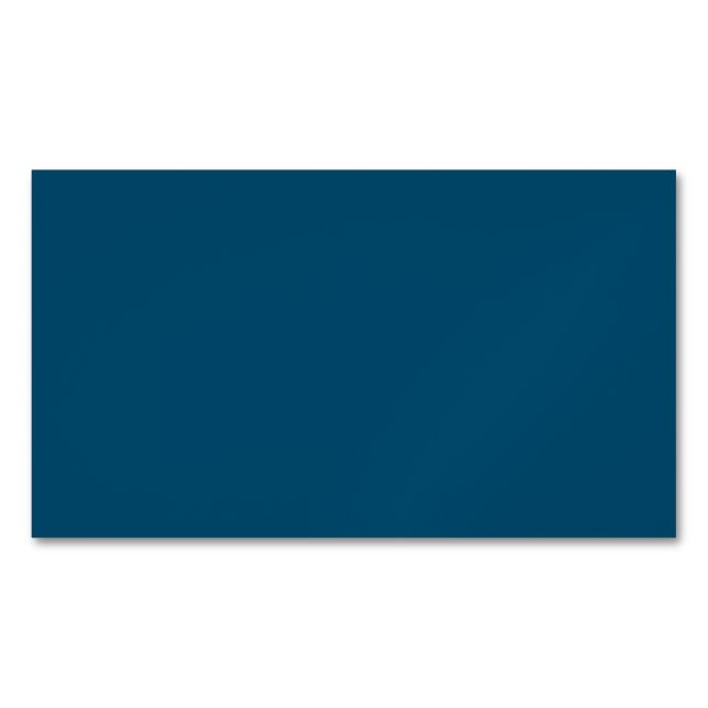 Ocean Blue #00486B, Beetle-Grönt Magnetiska Visitkort (Framsida)