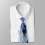 Ocean Blue Agate Glitter Sparkly Neck Tie Slips<br><div class="desc">Ocean Blue Agate Glitter Sparkly Neck Tie - perfekt vid varje särskilt tillfälle. En så tankfull gåva till honom.</div>