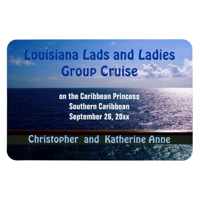 Ocean Blue Anpassningsbar Door Marker Magnet (Horisontell)