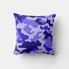 Ocean Blue Camo Dekorativ kudde