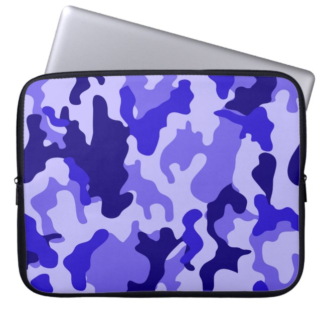 Ocean Blue Camo Laptop sleeve (Framsidan)