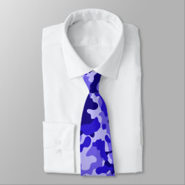 Ocean Blue Camo Neck Tie Slips