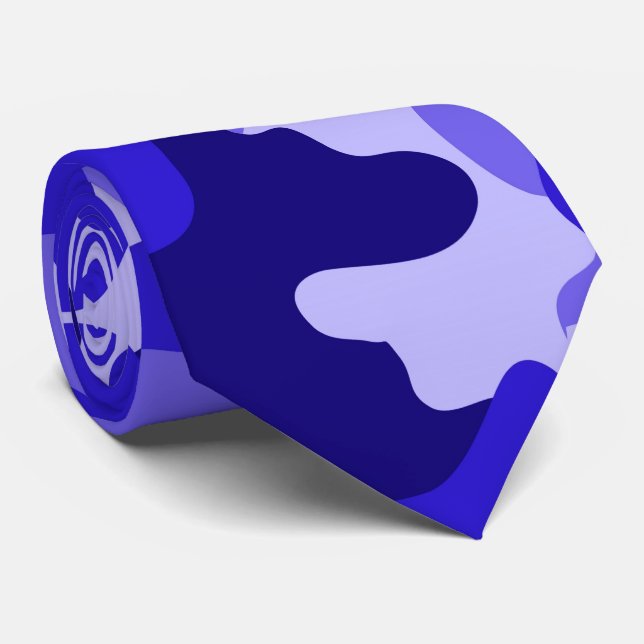 Ocean Blue Camo Neck Tie Slips (Rullad)