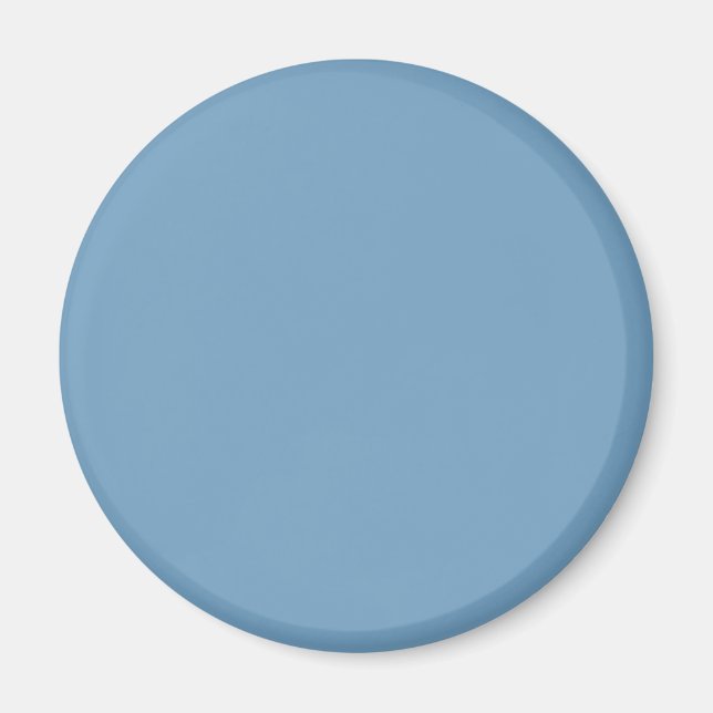 Ocean Blue Designer Single Färg Magnet (Framsidan)