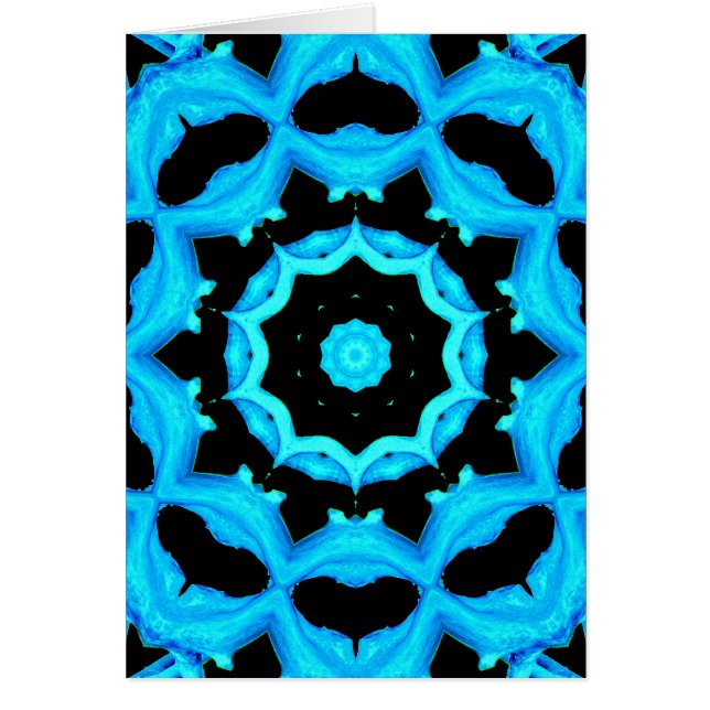 OCEAN BLUE Hälsning-kort Hälsningskort (Framsidan)