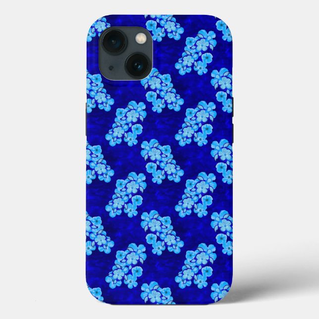 Ocean Blue Honu Turtles Hibiscus Flowers (Baksida)