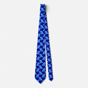 Ocean Blue Honu Turtles Hibiscus Flowers Slips