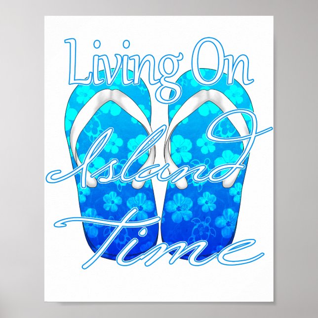 Ocean Blue Island Time Poster (Framsidan)