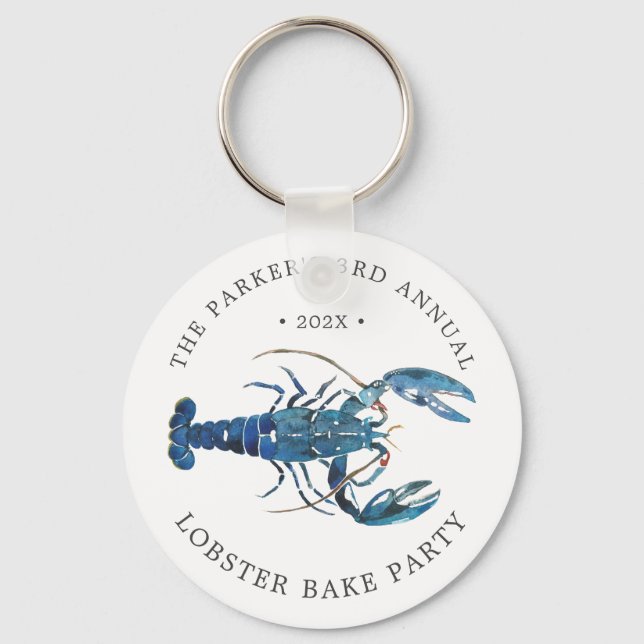 Ocean Blue Lobster Bake Nyckelring (Framsida)