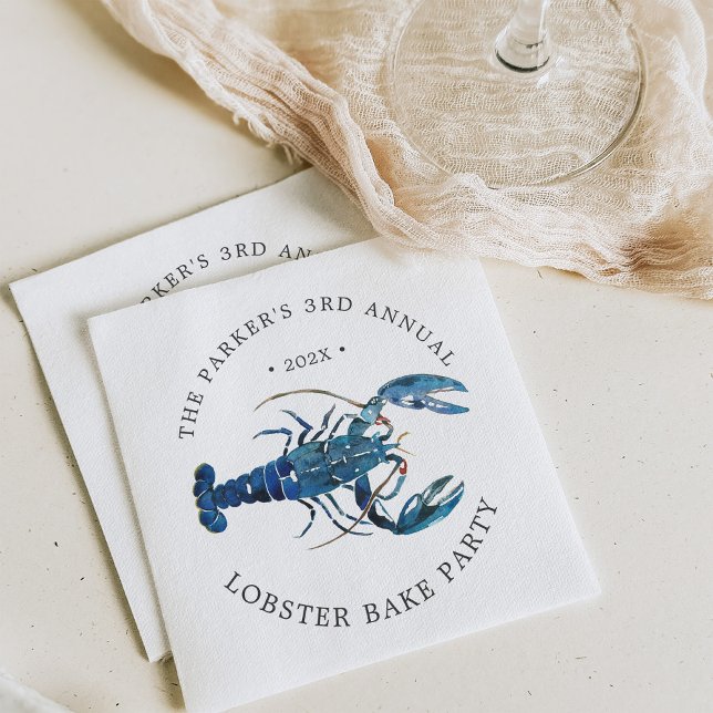 Ocean Blue Lobster Bake Pappersservett (Skapare uppladdad)