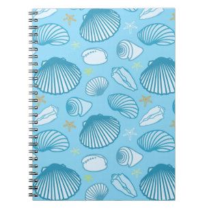 Ocean Blue Mönster Anteckningsbok