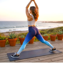 Ocean Blue Ombre Gradient Workout