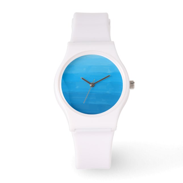 Ocean Blue Ombre Wrist Watch Armbandsur (Framsida)