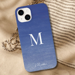 Ocean Blue Personlig Monogram Namn