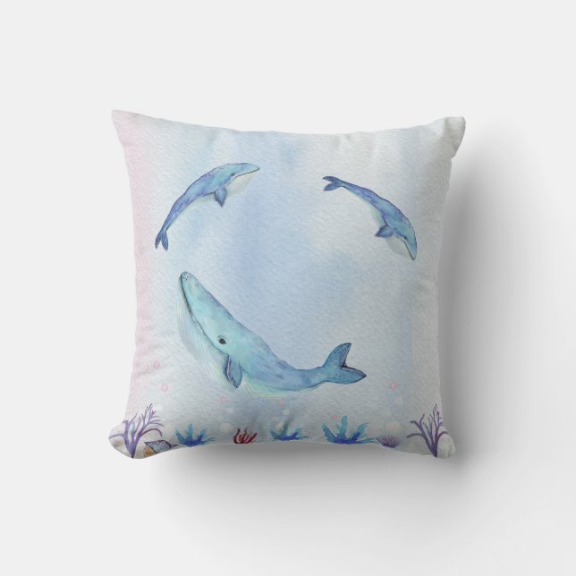 Ocean Blue Pillow Kudde (Framsida)