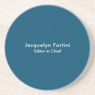 Ocean Blue Plain Elegant Modern minimalist Underlägg