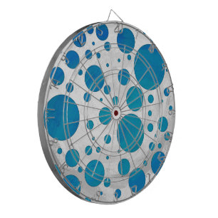 Ocean Blue Polka dots Darttavla
