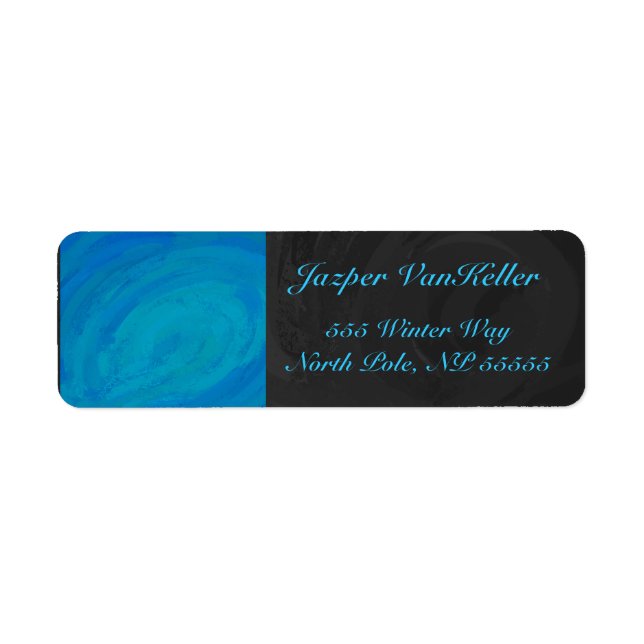 Ocean Blue Returadress Etikett (Framsidan)