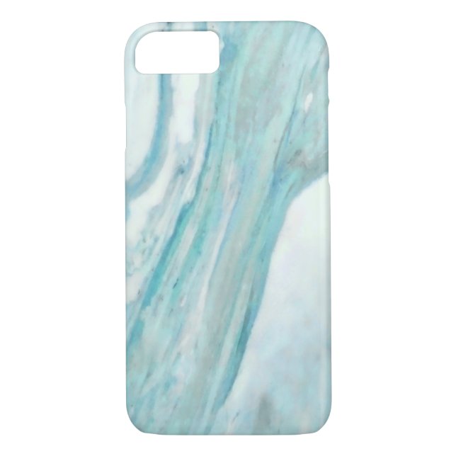 Ocean Blue Surfa Abstrakt Marble Mönster Case-Mate iPhone Skal (Baksida)