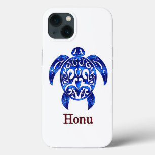 Ocean Blue Tribal Hawaiian Sea Turtle