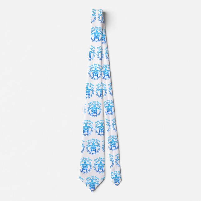 Ocean Blue Tribal Turtle Cabo San Lucas Slips (Framsida)