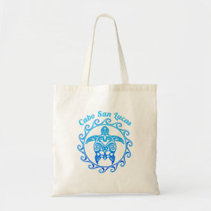 Ocean Blue Tribal Turtle Cabo San Lucas Tygkasse