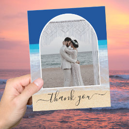 Ocean Blue Tropical Beach Photo Arch Tack Kort