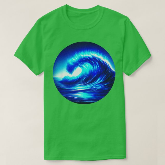 Ocean Blue TShirt T Shirt (Design framsida)