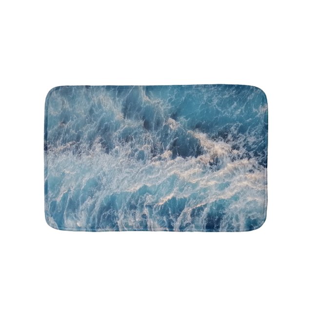 Ocean Blue Vågar Badrumsmatta (Framsidan)