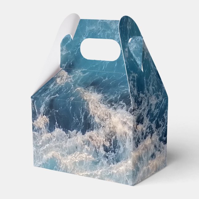 Ocean Blue Vågar Presentaskar (Framsidan Sidan)