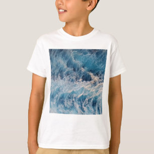 Ocean Blue Vågar T Shirt