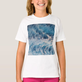 Ocean Blue Vågar T Shirt